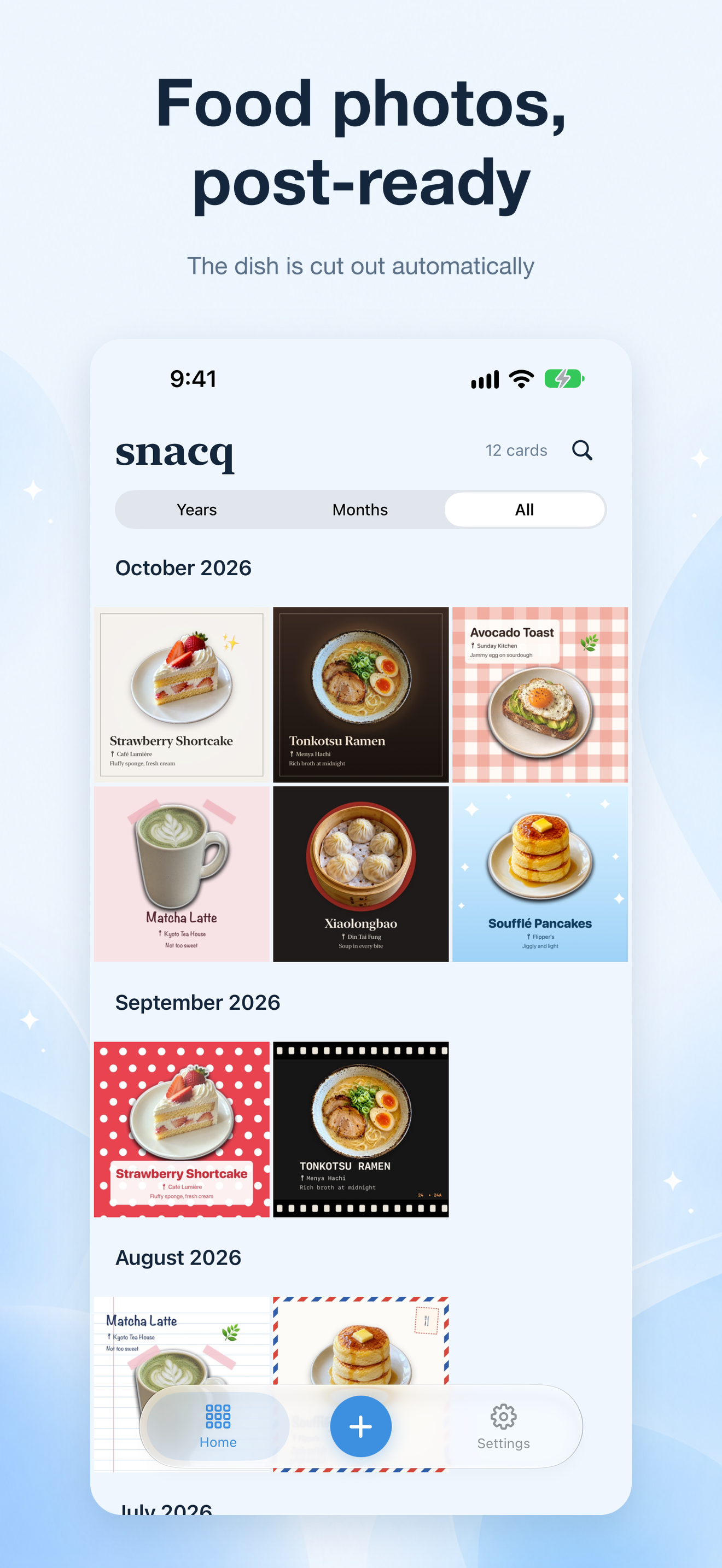 Automatic food cutout