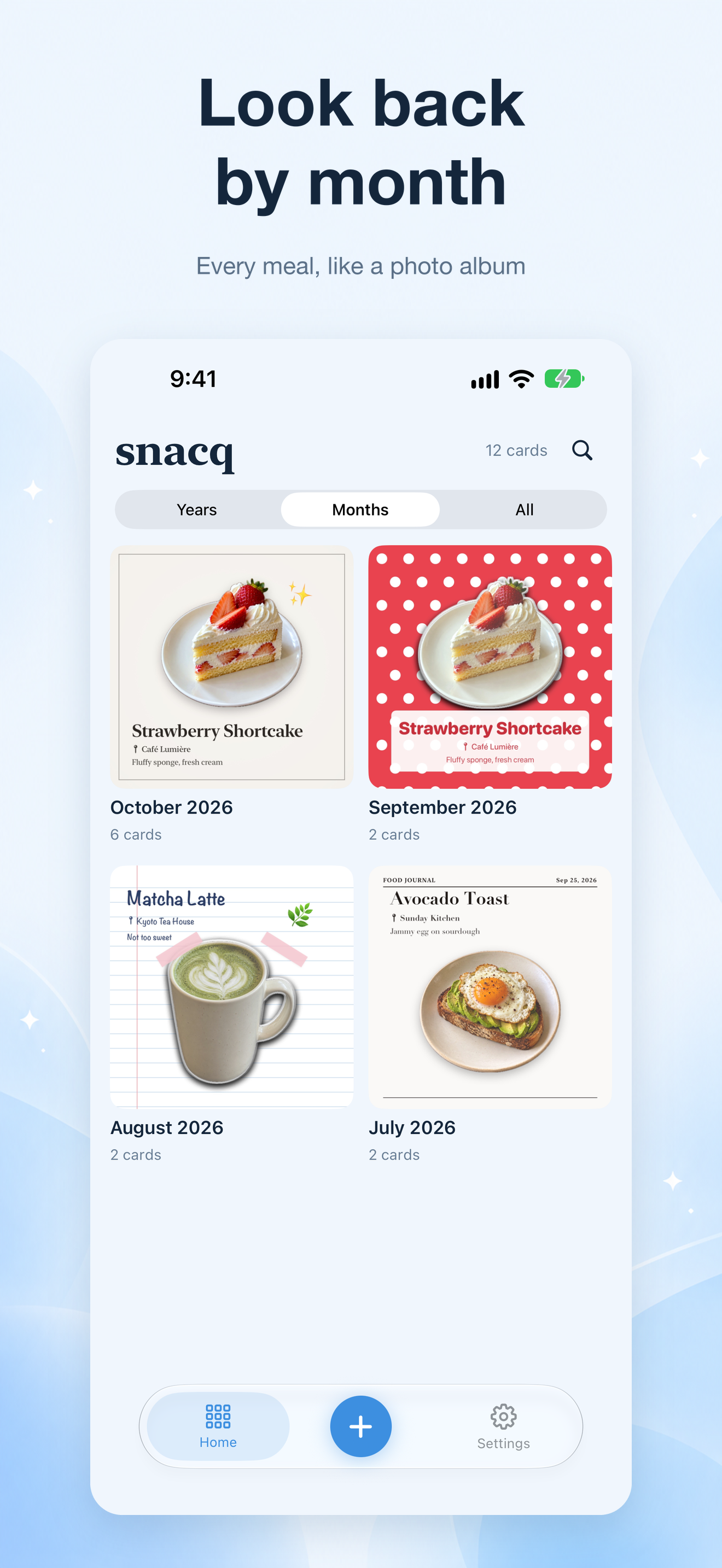 Snacq — Turn food photos into post-ready cards